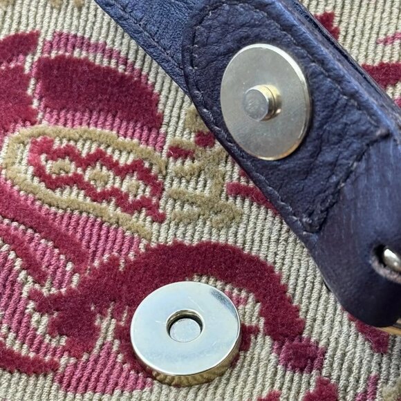 Neiman Marcus Womens Doctor Bag Vintage Italian Tapestry Vintage Bag NWT - Picture 12 of 12